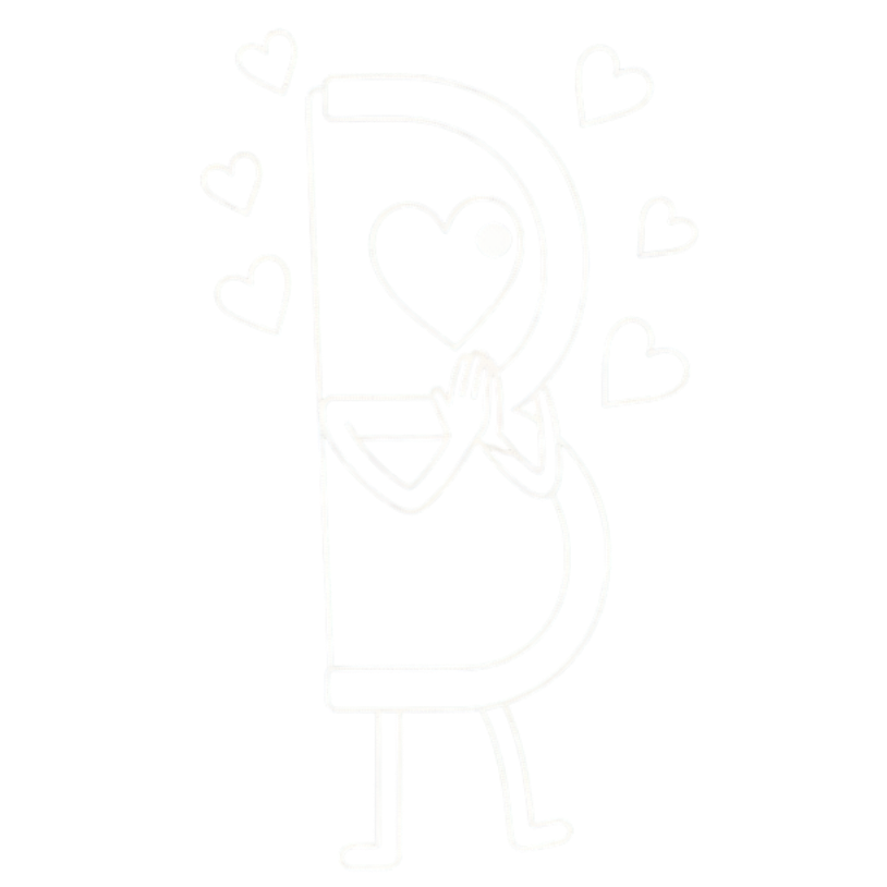 b una de nuestras mascotas enamorada del rebranding